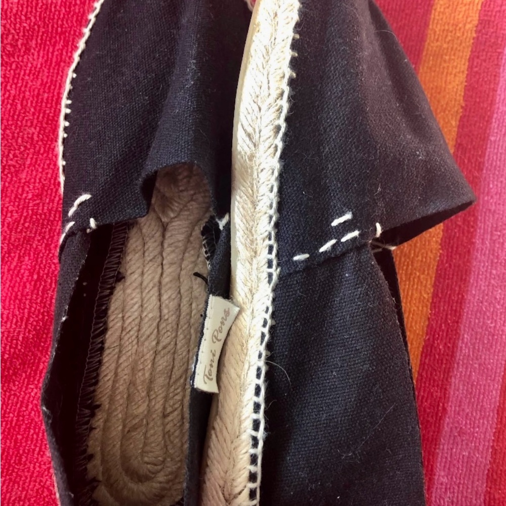Toni Pons Black Espadrilles NEW Size 6